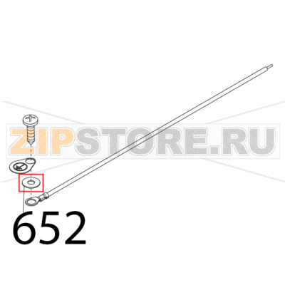 Rondella dentel. DIN6798-A D 4E Sirman Mirra 300 Y09 Rondella dentel. DIN6798-A D 4E Sirman Mirra 300 Y09Запчасть на деталировке под номером: 652