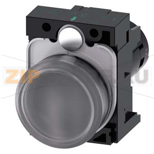 СВЕТОВОЙ ИНДИКАТОР КОМПАКТНЫЙ, 22MM, КРУГЛ., ПЛАСТИК, РАССЕИВАТЕЛЬ ПРОЗРАЧНЫЙ МАТОВЫЙ, С ДЕРЖАТЕЛЕМ, НОМ. НАПРЯЖЕНИЕ 230В АС, ВИНТОВЫЕ КЛЕММЫ, С ГРАВИРОВКОЙ ЛАЗЕРОМ, ПЕРВАЯ БУКВА КАЖДОГО СЛОВА ВЕРХНИЙ РЕГИСТР, ОСТАЛЬНЫЕ БУКВЫ НИЖНИЙ РЕГИСТР Siemens 3SU120 