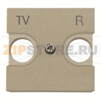 Накладка для TV-R розетки, двухмодульная, шампань ABB 2CLA225080N1901