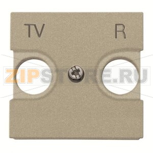 Накладка для TV-R розетки, двухмодульная, шампань ABB 2CLA225080N1901 