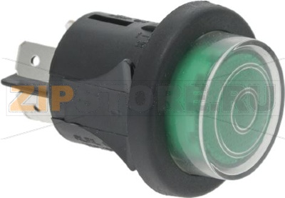 ВЫКЛЮЧАТЕЛЬ БИПОЛЯРНЫЙ ЗЕЛЕНЫЙ 16A 250V 