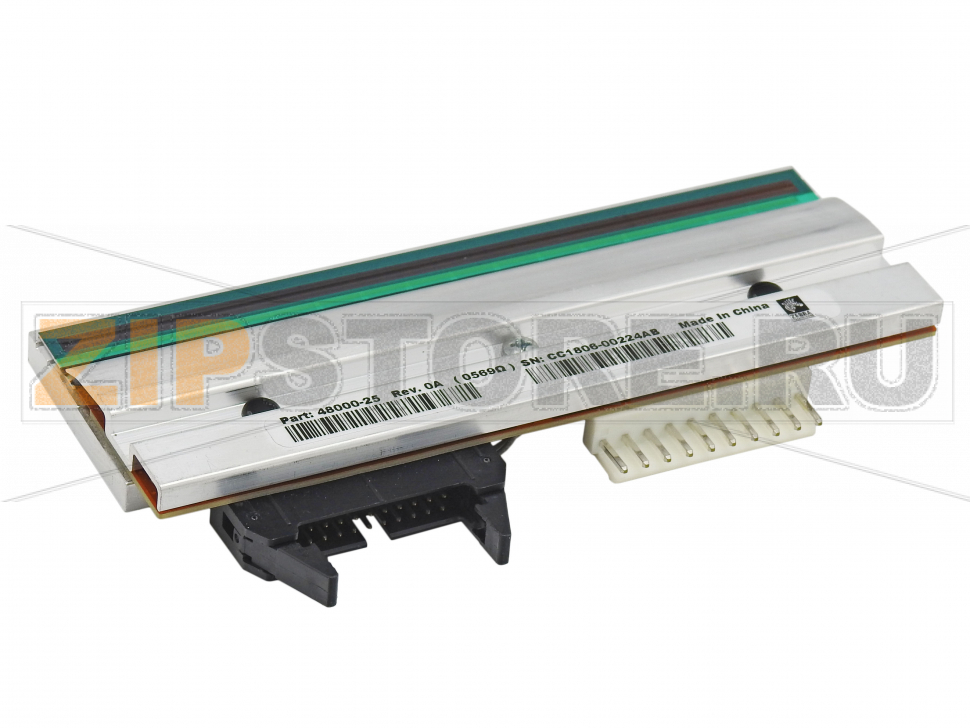 Печатающая термоголовка Zebra 140XiIII Plus (203dpi) Печатающая термоголовка ZEBRA 203 dpi Printhead Replacement Kit - 140Xilll.  Запчасть на сборочном чертеже под номером: 1Количество запчастей в комплекте: 1 Термопечатающая головка для высокоскоростного промышленного принтера Zebra 140Xilll созданного для печати самоклеящихся этикеток. Разрешающая способность термоголовки - 203 dpi. Ширина печати (максимальная) - 128мм. Максимальная скорость печати - до 305 мм/сек. Тип печати: прямая и термотрансферная. Ресурс термоголовки: 50 км.
