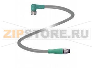 Кабель датчика-исполнительного устройства Connection cable V3-WM-5M-PVC-V3-GM Pepperl+Fuchs Описание оборудованияConnection cable, M8
