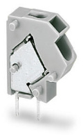 Stackable PCB terminal block; 2.5 mm; Pin spacing 5/5.08 mm; 1-pole; PUSH WIRE®; 2,50 mm; gray Wago 254-451