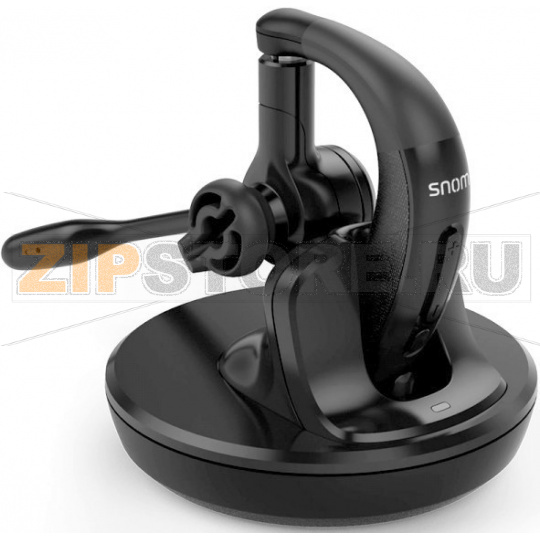 SNOM A150 Беспроводная микро DECT Гарнитура. Технология DECT, Соединение с телефоном посредством USB донгла,Встроенный EHS, Подставка для зарядки 