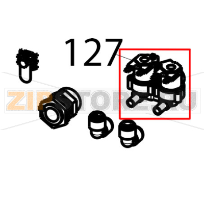 Solenoid valve 3/4 - out 1 way Tecnoinox EFC06M Solenoid valve 3/4 - out 1 way Tecnoinox EFC06MЗапчасть на деталировке под номером: 127