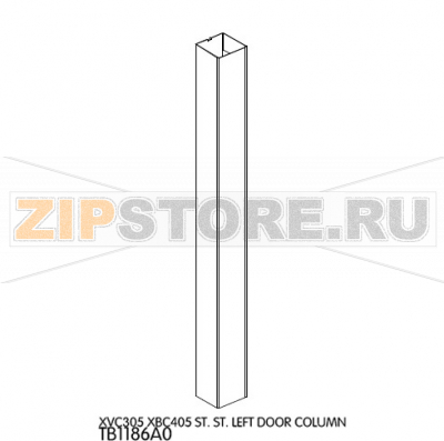 St. St. Left door column Unox XBC 405 St. St. Left door column Unox XBC 405Запчасть на деталировке под номером: 14Название запчасти на английском языке: St. St. Left door column Unox XBC 405