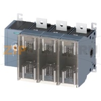 ПРЕДОХРАНИТЕЛЬНЫЙ ВЫКЛЮЧАТЕЛЬ-РАЗЪЕДИНИТЕЛЬ 630A, ТИПОРАЗМЕР 5, 3-ПОЛ FOR LV HRC ПРЕДОХРАНИТЕЛЬ ТИПОРАЗМЕР 2 И 3 БОКОВОЕ УПРАВЛЕНИЕ СЛЕВА БАЗОВЫЙ БЛОК БЕЗ РУЧКИ ПЛОСКИЕ КЛЕММЫ Siemens 3KF5363-4LF11