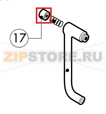 Door handle push button Lainox MVE051P                                                                                          Door handle push button Lainox MVE051PЗапчасть на сборочном чертеже под номером: 17Название запчасти на итальянском языке языке: Door handle push button Lainox MVE051P
