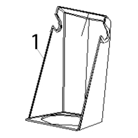Transparent rear cover Hurakan HKN-HBH850