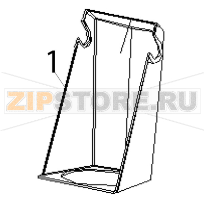 Transparent rear cover Hurakan HKN-HBH850 Transparent rear cover Hurakan HKN-HBH850Запчасть на деталировке под номером: 1