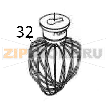 Whisk Hurakan HKN-KS7 Whisk Hurakan HKN-KS7Запчасть на деталировке под номером: 32