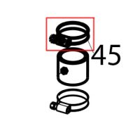 Galvanized screw clamp 9x25-40 Tecnoinox GFB10DSL