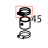 Galvanized screw clamp 9x25-40 Tecnoinox GFB10DSL