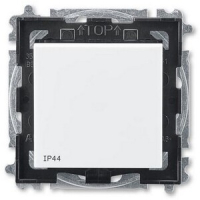 Переключатель кнопочный, одноклавишный, IP44, белый ABB 2CHH598940A4062