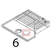 Oven plate hole cover Angelo Po 1G1PE1EV
