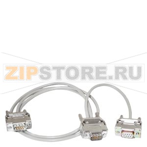 медный удлинительный кабель для удлинения шины (9-конт.штырек и 9-конт.гнездо) 2-жильн., экранир., длина: 10 м Siemens 7XV5104-1AA10 