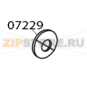 Washer, curved, .49 x .33 x .0075 Zebra 105SE