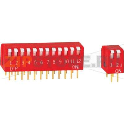 Переключатель DIP, 10 контактов, 1 шт Diptronics DP-10V 