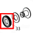 Gear 64T*M0.5*4.0t (ID 15.05) Godex G500