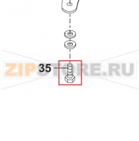 Set Screw, Acid Res. M8x14H DIN933 Bear Varimixer AR40 VL-1S                                                        