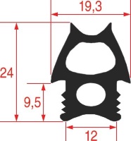 УПЛОТНИТЕЛЬНАЯ РЕЗИНА ДЛЯ ПЕЧИ 685X630 ММ