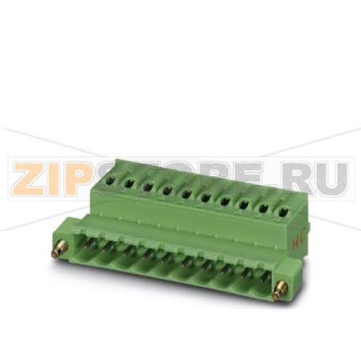 Вилочная часть Phoenix Contact FKIC 2,5 HC/ 3-STF-5,08 Номинальный ток: 16 А, Расчетное напряжение (III/2): 320 В, Полюсов: 3, Размер шага: 5,08 мм, Технология подключения: Пружинные зажимы, Цвет: зеленый, Поверхность контакта: олово, Штекерный соединитель COMBICON предназначен только для кабелей маломощных цепей. Изделия с подходящими параметрами для маломощных электрических цепей поставляются на заказ.Минимальный заказ: 50 шт.Упаковка: 50 шт.