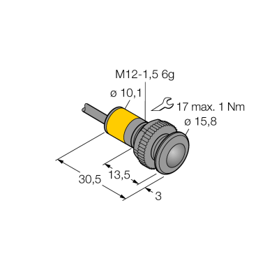 Датчик фотоэлектрический Turck SB12TAPR 