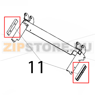 Bread-press guide Rollmatic CP 52 Bread-press guide Rollmatic CP 52Запчасть на деталировке под номером: 11