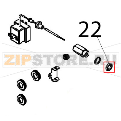 C/Dado M16x1.5 Angelo Po FX82E2T C/Dado M16x1.5 Angelo Po FX82E2TЗапчасть на деталировке под номером: 22