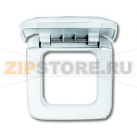 Рамка однопостовая с крышкой, альпийский белый ABB 2CKA001719A0061