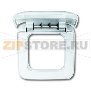 Рамка однопостовая с крышкой, альпийский белый ABB 2CKA001719A0061 