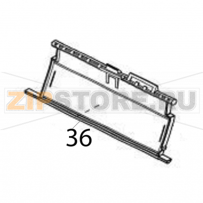 Ribbon cover Sato CG412TT Ribbon cover Sato CG412TTЗапчасть на деталировке под номером: 36Название запчасти на английском языке: Ribbon cover Sato CG412TT.
