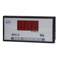 Частотомер 48x96 мм, 20-400 Гц, 230 В/AC Entes EFC-3-48