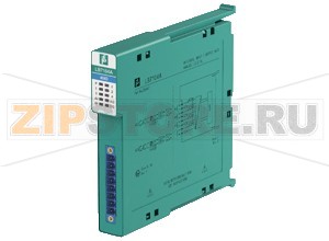 Универсальный ввод/вывод Universal Input/Output (HART) LB7104A Pepperl+Fuchs SlotsOccupied slots1SupplyConnectionbackplane busRated voltage12 V DC , only in connection with the power supplies LB9***Power dissipation2 WPower consumption3 WInternal busConnectionbackplane busInterfacemanufacturer-specific bus to standard com unitAnalog inputNumber of channels4Suitable field devicesField devicepressure converterField device [2]flow converterField device [3]level converterField device [4]Temperature ConverterField device interfaceConnection2-wire transmitterConnectionterminals 1+, 2- 3+, 4- 5+, 6- 7+, 8-Transmitter supply voltagemin. 15 V at 20 mA   21.5 V at 4 mAInput resistance15 &OmegaLine fault detectioncan be switched on/off for each channel via configuration tool , configurable via configuration toolShort-circuitfactory setting: > 21 mA Can be parameterized in the range 0&nbsp...&nbsp22 mAOpen-circuitfactory setting: < 3.6 mA Can be parameterized in the range 0&nbsp...&nbsp22 mAHART communicationyesHART secondary variableyesAnalog outputNumber of channels4Suitable field devicesField deviceProportional ValveField device [2]I/P convertersField device [3]on-site displayConnectionterminals 1+, 2- 3+, 4- 5+, 6- 7+, 8-Line fault detectioncan be switched on/off for each channel via configuration tool , configurable via configuration toolShort-circuitfactory setting: < 50 &Omega configurable between 0&nbsp...&nbsp26 mAOpen-circuitdeviation of preset output value > 0.5 mALoad750 &Omega max.HART communicationyesHART secondary variableyesWatchdogoutput off 0.5 s after serious faultDigital inputNumber of channels4Sensor interfaceConnection [2]volt-free contactConnectionterminals 1+, 2- 3+, 4- 5+, 6- 7+, 8-Digital signals (active)Switching point: ON> 2.1 mASwitching point: OFF< 1.2 mALine fault detectioncan be switched on/off for each channel via configuration toolConnectionmechanical switch with additional resistors (see connection diagram)Short-circuit> 7 mAOpen-circuit< 0.1 mADigital outputNumber of channels4Suitable field devicesField deviceSolenoid ValveField device [2]audible alarmField device [3]visual alarmConnectionterminals 1+, 2-, 3+, 4-, 5+, 6-, 7+, 8-Drive capability12 V / 22 mAOpen loop voltagemin. 22.7 VCurrent limit22 mAInternal resistor385 &OmegaLine fault detectioncan be switched on/off for each channel via configuration toolTest current0.4 mAShort-circuit< 50 &OmegaOpen-circuit< 0.2 mATransfer characteristicsDeviationAfter calibration0.1 % of the signal range at 20 °C (68 °F)Refresh timeapprox. 100 ms (4 channels)Indicators/settingsLED indicatorPower LED (P) green: supply Diagnostic LED (I) red: module fault , red flashing: communication error , white: fixed parameter set (parameters from com unit are ignored) , white flashing: requests parameters from com unit Status LED (1-4) red: line fault (lead breakage or short circuit) , yellow: state of digital I/O (0/1) Configuration LED (AI, AO, DI, DO) white: selected channel modeDirective conformityElectromagnetic compatibilityDirective 2014/30/EUEN 61326-1:2006ConformityElectromagnetic compatibilityNE 21:2007Degree of protectionIEC 60529:2000Ambient conditionsAmbient temperature-20 ... 60 °C (-4 ... 140 °F)Storage temperature-25 ... 85 °C (-13 ... 185 °F)Shock resistanceshock type I, shock duration 11 ms, shock amplitude 15 g, number of shocks 18Vibration resistancefrequency range 10 ... 150 Hz transition frequency: 57.56 Hz, amplitude/acceleration &plusmn 0.075 mm/1 g 10 cyclesfrequency range 5 ... 100 Hz transition frequency: 13.2 Hz amplitude/acceleration &plusmn 1 mm/0.7 g 90 minutes at each resonanceDamaging gasdesigned for operation in environmental conditions acc. to ISA-S71.04-1985, severity level G3Mechanical specificationsDegree of protectionIP20 when mounted on backplaneConnectionremovable front connector with screw flange (accessory)wiring connection via spring terminals (0.14&nbsp...&nbsp1.5&nbspmm2) or screw terminals (0.08&nbsp...&nbsp1.5&nbspmm2)Massapprox. 100 gDimensions16 x 100 x 102 mm (0.63 x 3.9 x 4 inch)Data for application in connection with hazardous areasEU-Type Examination CertificateBVS 11 ATEX E 116 XMarking II 3(1) G Ex nA [ia Ga] IIC T4 Gc I (M1) [Ex ia Ma] I II (1) D [Ex ia Da] IIICInputVoltage27 VCurrent87 mAPower575 mW (linear characteristic)OutputVoltage27 VCurrent87 mAPower575 mW (linear characteristic)Galvanic isolationRated voltage250 V field circuits to control and supply circuitsInput/power supply, internal bussafe electrical isolation acc. to EN 60079-11, voltage peak value 375 VOutput/power supply, internal bussafe electrical isolation acc. to EN 60079-11, voltage peak value 375 VDirective conformityDirective 2014/34/EUEN 60079-0:2009 EN 60079-11:2007 EN 60079-15:2010 EN 60079-26:2007 EN 61241-11:2006 EN 50303:2000International approvalsATEX approvalBVS 11 ATEX E 116XUL approvalE106378IECEx approvalBVS 11.0068XApproved forEx nAc [ia] IIC T4 [Ex ia] IIIC [Ex ia] IMarine approvalLloyd Register15/20021Bureau Veritas Marine22449/B0 BV