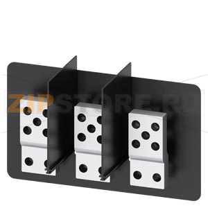 front, extended main conn. pieces for mounting on fr. ter. f. main circ. conn. 3 units, fixed-mount. circ. br. accessory for circuit breaker 3WL10 / 3VA27 Siemens 3VW9011-0AL77 