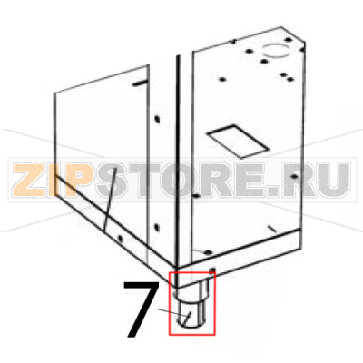 Piede 1&quot;1/2&quot; Silanos NE1300 Piede 1"1/2" Silanos NE1300Запчасть на деталировке под номером: 7