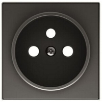 Накладка розетки, чёрный бархат ABB 1203.60