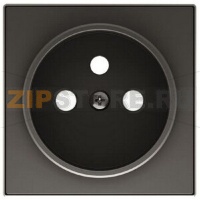 Накладка розетки, чёрный бархат ABB 1203.60