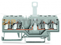 4-проводные клеммы с размыкателем; для DIN-рейки 35 x 15 и 35 x 7,5; 2,5 мм; CAGE CLAMP®; 2,50 mm; оранжевые Wago 280-805