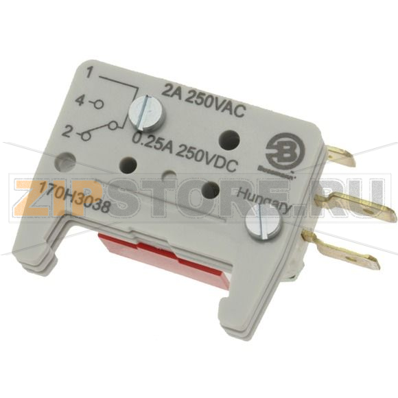 Микровыключатель, 2 A, AC 250 В, Switch K2, IEC с фиксацией Eaton MICROSWITCH K1S 2A 250V 