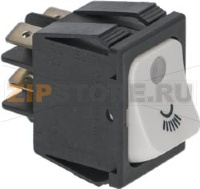 ДВУХПОЛЮСНЫЙ ПЕРЕКЛЮЧАТЕЛЬ, БЕЛЫЙ СВЕТОДИОД