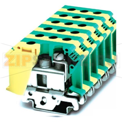 Клемма заземляющая, желто-зеленая CHIKU RTB 35-PE 