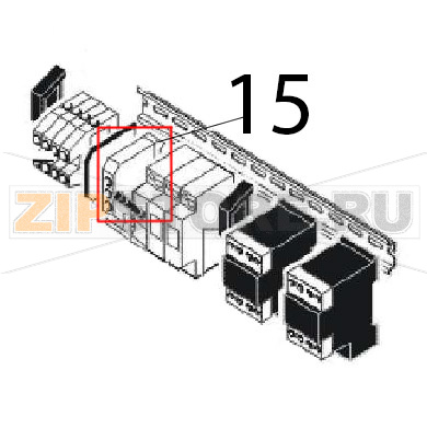 Ground terminal Angelo Po FM1011E1 Ground terminal Angelo Po FM1011E1Запчасть на деталировке под номером: 15
