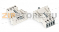 Snap-in plug; 4-pole; Cod. A; 1,50 mm; white Wago 890-734