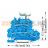 Double-deck terminal block; Through/through terminal block; N/N; with marker carrier; suitable for Ex i applications; for DIN-rail 35 x 15 and 35 x 7.5; 1 mm?; Push-in CAGE CLAMP®; 1,00 mm?; blue Wago 2000-2234 - Double-deck terminal block; Through/through terminal block; N/N; with marker carrier; suitable for Ex i applications; for DIN-rail 35 x 15 and 35 x 7.5; 1 mm?; Push-in CAGE CLAMP®; 1,00 mm?; blue Wago 2000-2234