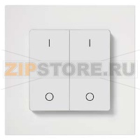 AP 222/11 - Настенный переключатель EnOceaН, с символами I/O, титаново-белый Siemens AP 222/11