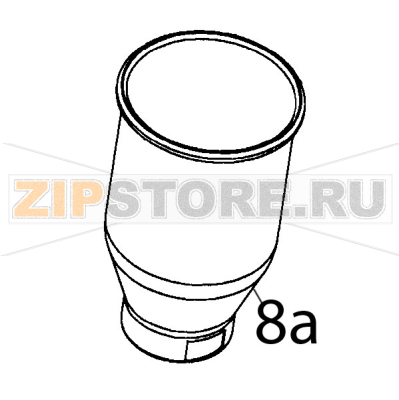 Stainless steel ice-breaker container Vema SG 2081 Stainless steel ice-breaker container Vema SG 2081Запчасть на деталировке под номером: 8a
