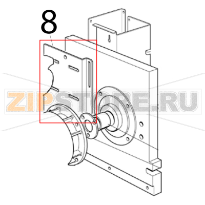 Assy slitta mot. Scotsman MAR 78 SPLIT Assy slitta mot. Scotsman MAR 78 SPLITЗапчасть на деталировке под номером: 8