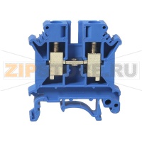 Клемма проходная, универсальная, синяя CHIKU RUK 6N BU